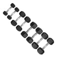 thumbnail image 1 of Set Mancuernas Hexagonales Tayga Par 5lb, 10lb, 15lb y 20lb, Pvc color negro., 1 of 6