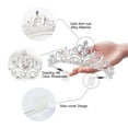 thumbnail image 4 of Rhinestone Crystal Tiara-Wedding Bridal Prom Birthday Pegeant Prinecess Crown, 4 of 6