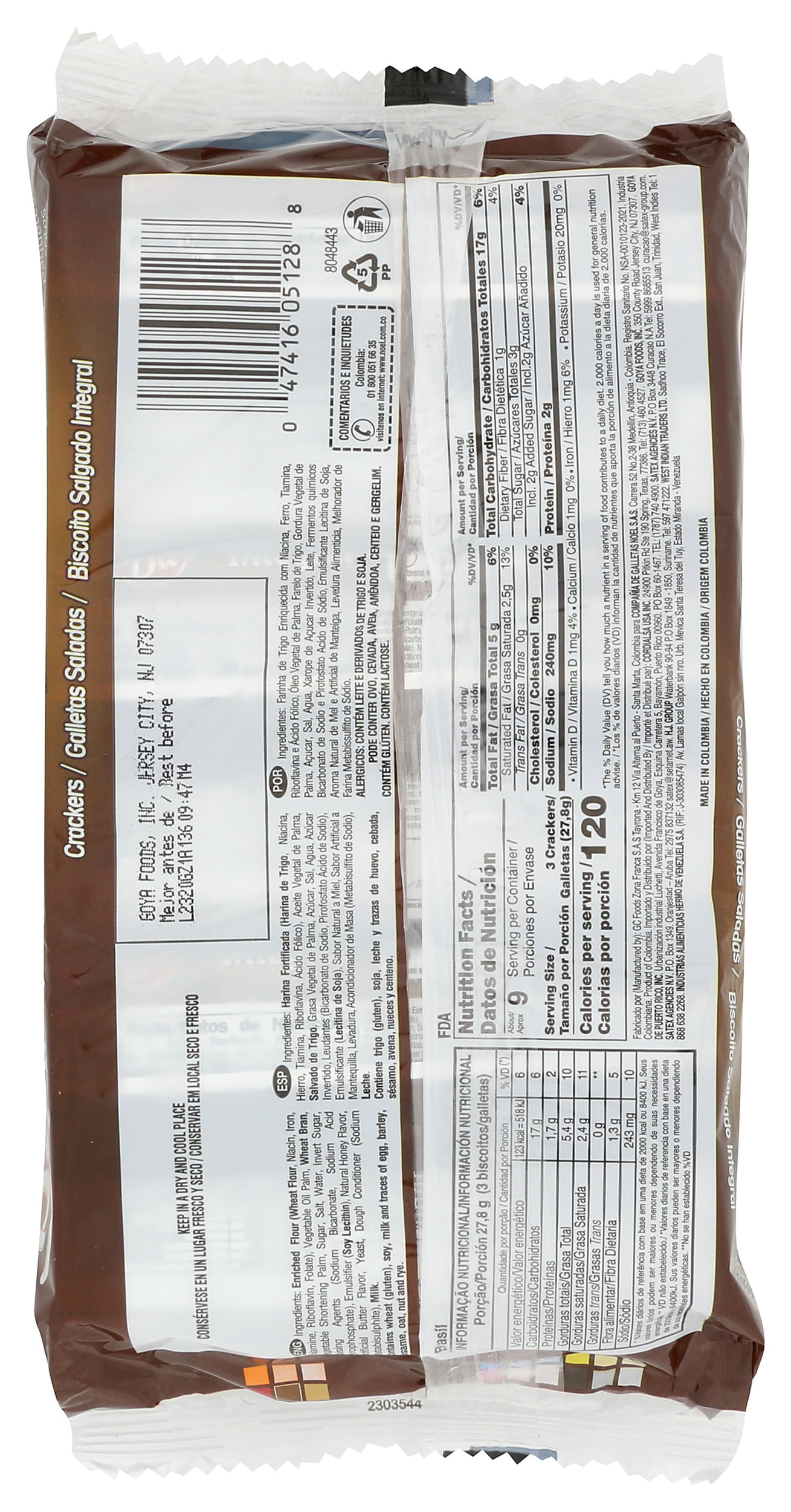 Pack of 24, Dux Wheat Crackers, 8.82 oz