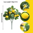 thumbnail image 2 of Artificial Lemon Branch with Foam Fruit Pick, Realistic Green Decor for Home, Kitchen, Tabletop Display, Lifelike Lemon Tree Sprig for Year-Round Arrangements, 2 of 3