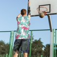 thumbnail image 5 of Sikiie Flamingo Basketball Jersey Reversible Men's Mesh Athletic Sports Shirts Training Practice S-4XLLarge, 5 of 6