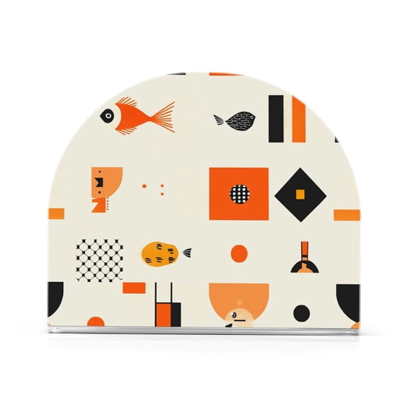 Yayeee Napkin Holder for Table Kitchen Paper Tissue Organization, Minimalist Geometric Pattern