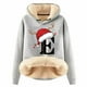 thumbnail image 1 of WILLBEST Sudadera Deportiva para Mujer, con Estampado de Letras Navideñas, de Lana, Cálida, Ideal para El Invierno Modelo 860 Grande, 1 of 4