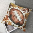 thumbnail image 7 of Heduofu Fall Pillow Covers Set of 2, Fall Decorative Maple Leaf Football Throw Pillows Autumn Thanksgiving Cushion Pillow Covers for Sofa Couch Outdoor 12x12in, 7 of 7