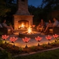 thumbnail image 6 of Tuvgenk Hot Pink Garden Stakes Decorative Solar Plastic Butterfly Garden Stakes Outdoors Durable Lighted for Lawn、Potted Plants, 6 of 6