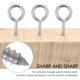 thumbnail image 4 of 10 unidades por paquete. Ganchos de acero inoxidable para tornillos de ojo, ganchos metálicos, abrazaderas de madera, ganchos de ojo, tornillos autorroscantes M6., 4 of 5