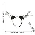 thumbnail image 2 of Gumesh Halloween Headband Black Rose Skull Headbands for Women Gothic Flower Hair Accessories,Halloween Secret room party costume Headwear Headband Glow in The Dark Party Supplies, 2 of 4