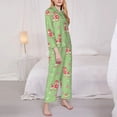 thumbnail image 3 of Honeii Cute Poodle Dog print Women's Pajama Sets Long Sleeve Button Down Sleepwear Nightwear Soft Pjs Lounge Sets-Small, 3 of 7