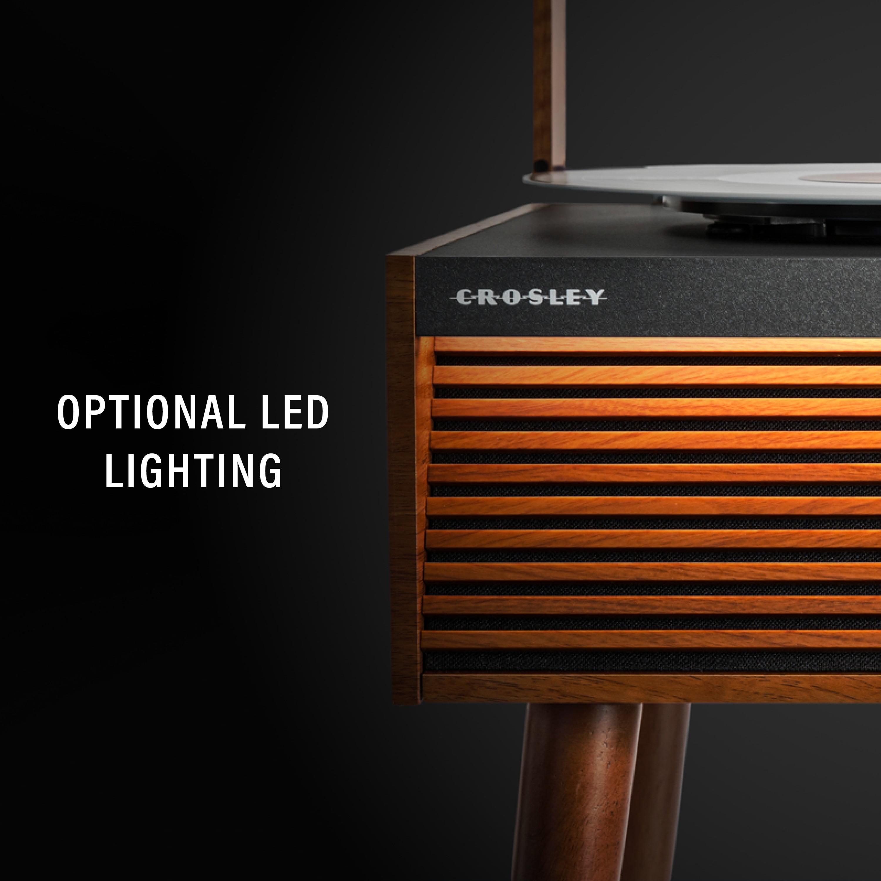 Crosley Dean Record Player In Natural