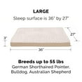 thumbnail image 2 of FurHaven Ultra Plush Deluxe Full Support Orthopedic Deluxe Mattress Pet Bed for Dogs & Cats - Cream, Large, 2 of 10