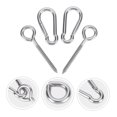 thumbnail image 4 of AURARMLET 4Pcs Heavy Duty Hooks For Hammock Chair And Gymnastics Rings Indoor Outdoor Use, 4 of 7