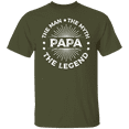thumbnail image 2 of Papa Man Myth Legend Father's Day Men's Graphic T-Shirt Gift for Dads, 2 of 4