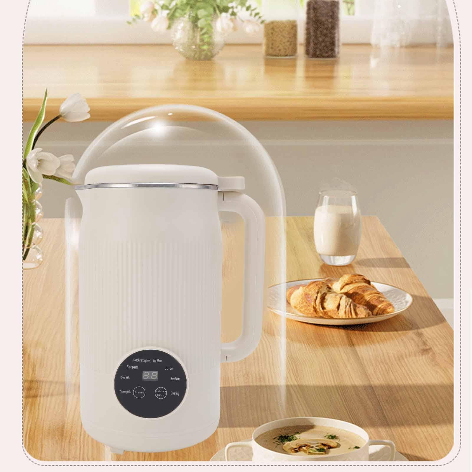 Suodoka 1200ml Soy Milk & Juice Blender – Anti‑Stick Bottom, Low‑Noise, Self‑Cleaning, Timer & Keep‑Warm, Multi‑Use for Non‑Dairy Drinks