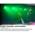 thumbnail image 3 of Luces LED de lavado Rockville Mini IR4 negras, paquete de 4 unidades, RGBWA+UV, 3 of 9