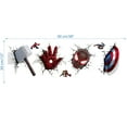 thumbnail image 2 of Captain America Breaking Through Wall Sticker Children Boys Wall Decals Peel and Stickers for Walls Bedroom Living Room Home Décor, 2 of 5
