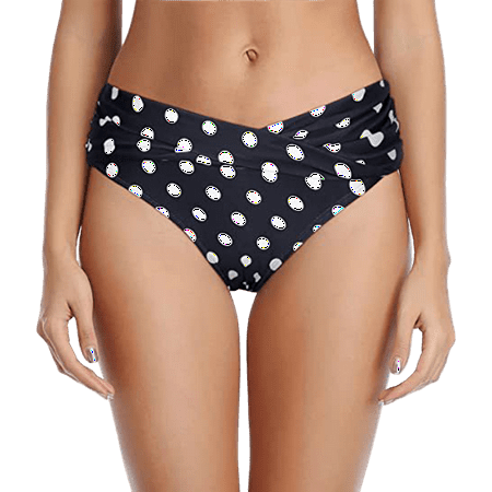 MGCWSH Women s Bikini Bottom Twist Front Cheeky Swimsuit Ruched Bathing Suit Bottoms Multicolor M
