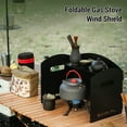 thumbnail image 3 of Foldable Camping Wind Shield Portable Gas Stove Windproof Screen for, 3 of 8