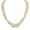 Pink, variant on Sterling Silver White Potato Pearl Double Strand Necklace, 18 to 20 Inches