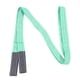 thumbnail image 2 of Correa de elevación de poliéster para grúa industrial, eslinga plana de alta resistencia, capacidad de 4409 lb, hebilla de 2 ojales de 13,12 pies, color verde, 2 of 12