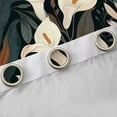 thumbnail image 4 of Homewish Vintage Country Flower Blackout Curtains Set of 2 (52x84 Each),Boho Boemian Floral Window Curtains,White Green Orange Curtains and Drapes For Girl Kids,Super Cozy Room Decor, 4 of 6