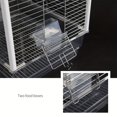 thumbnail image 4 of Bird Cage Transparent Wrought Stainless Steel Bird Cage With Drawer Design And 2 Feeding, 4 of 4