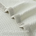 thumbnail image 2 of Eurhowing 3-Piece Quilt Set Bedspread Coverlet, Ultra-Soft Queen Size Bed Cover with 2 Pillow Shams, Velvet Reversible Bedding Set for All-season, Off-White, 2 of 9