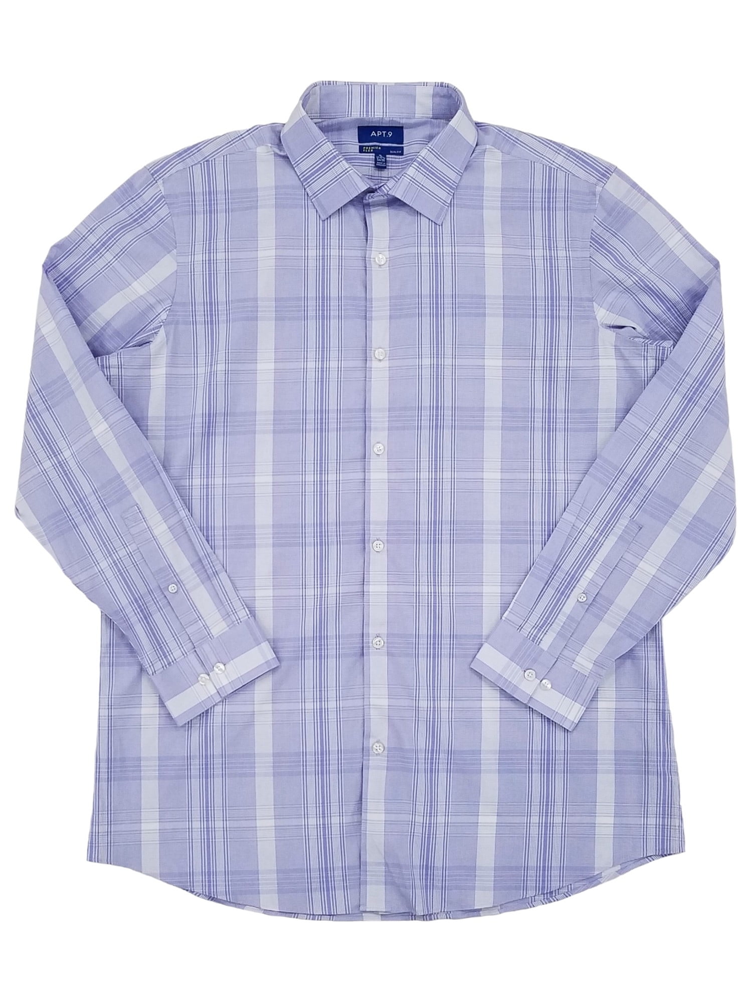 Mens Pink & Blue Floral Premier Flex Slim Fit Long Sleeve Dress Shirt L  36/37 - Walmart.com