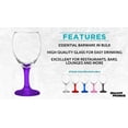 thumbnail image 2 of 10 Aragon Wine Glasses Set, 8.5 oz. - High standard, USA made - Purple, 2 of 5
