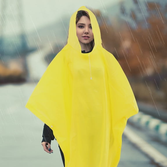 Worgeous  Hooded Raincoat Jackets Coats for Women Women's Travel Yellow