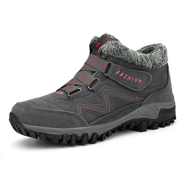 Botas de nieve de talla grande para aumentar la altura, para hombre y mujer, con forro polar de invierno, cálidas, acolchadas de algodón, para exteriores, deportivas de caña media, acolchadas de
