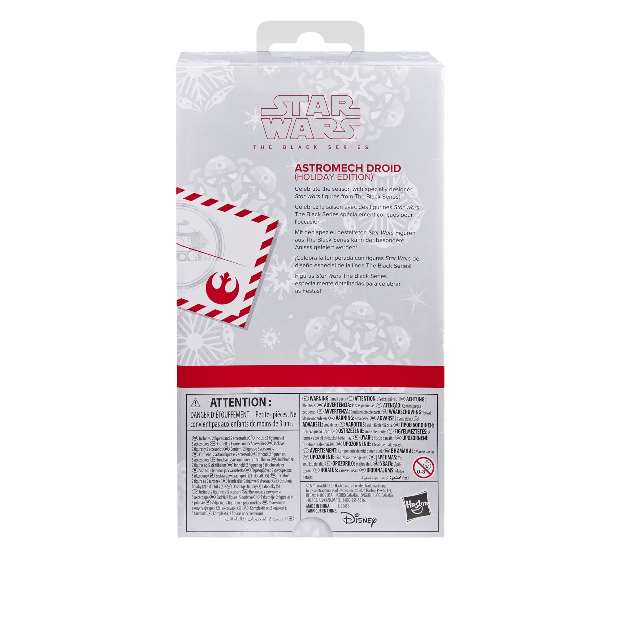 Star Wars The Black Series, Droïde astromécano (Holiday Edition), figurine Star Wars de collection de 15 cm