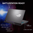 thumbnail image 5 of ASUS ROG Strix G15 15.6" FHD 144Hz Gaming Laptop, AMD Ryzen 7-4800H, 64GB RAM, 2TB PCIe SSD, Backlit Keyboard, GeForce RTX 3060 Graphics, Windows 11 Home, Gray, 32GB USB Card, 5 of 8