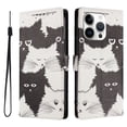 thumbnail image 1 of FOXDOCK Funda Tipo Cartera para iPhone 14 Pro Max con Soporte y Correa – Diseño de Patrones Lindos, 1 of 6