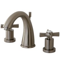 Kingston Brass KS2968ZX 8 in. Widespread Bathroom Faucet, Brushed Nickel