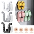 thumbnail image 2 of Estante de secado de zapatos montado en la pared, organizador de zapatillas de baño, Simple, dormitorio, limpio, nuevo, 2 of 4