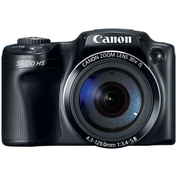 Restored Canon PowerShot SX510 HS 12.1 MP Digital Camera with 30x Optical Zoom, Wi-Fi and 1080p Video, Black