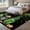 Green Gold Black, variant on Area Rug for Living Room, St. Patrick's Day Non-Slip Indoor Large Carpet for Bedroom/Dining Room, Spring Lucky Shamrocks Green Gnomes Plaid Washable Low-Profile Floor Mat Runner Rugs - 2.7 x 5 Ft