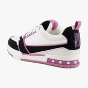 Steve Madden Skater Womens Fashion Sneakers Black/Pink Multi Size 5.5 M