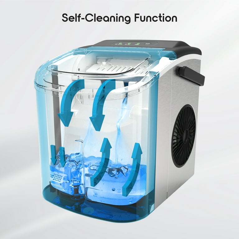 Dropship Quick Cube Ice Machine, 26lbs/24hrs Portable Countertop