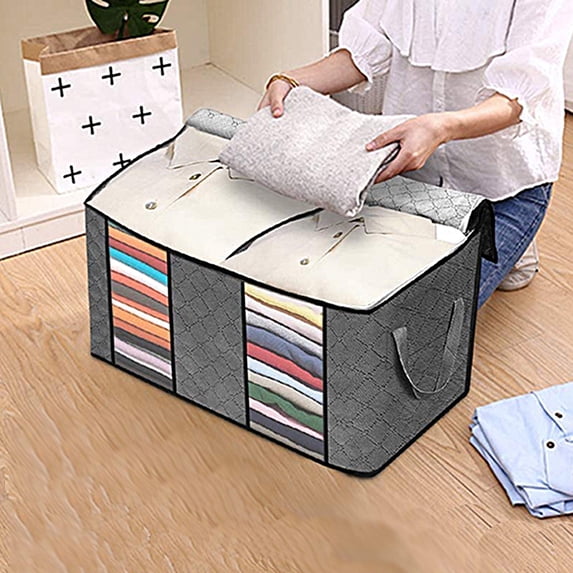 Dream Lifestyle Large Capacity Quilt Storage Bag Waterproof Foldable Zipper Design Clothes Container Household Supplies