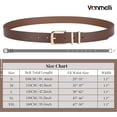 thumbnail image 6 of Women's Soft Faux Leather Belt for Jeans Pants Dress Fashion Ladies Waist Belt with Gold/Silvery Buckle, 6 of 6