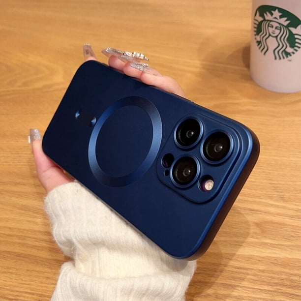 For Magsafe-fundas magnéticas de lujo para teléfono móvil, cubierta de protección de cámara para iPhone 14, 13, 12, 11 Pro Max Plus funda movil carcasa estuche
