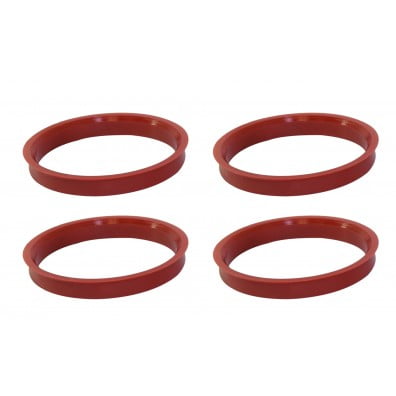 Coyote Wheel Accessories 72-6410 Wheel Hub Centric Ring 64.10 Millimeter Inside Diameter; 72.6 Millimeter Outside Diameter; Red; Plastic; Set Of 4