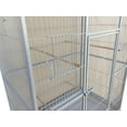 thumbnail image 5 of 64" Extra Large Wrought Iron Flight Canary Parakeet Cockatiel Lovebird Finches Side Breeding Nest Box Doors Cage with Removable Rolling Stand, 5 of 9