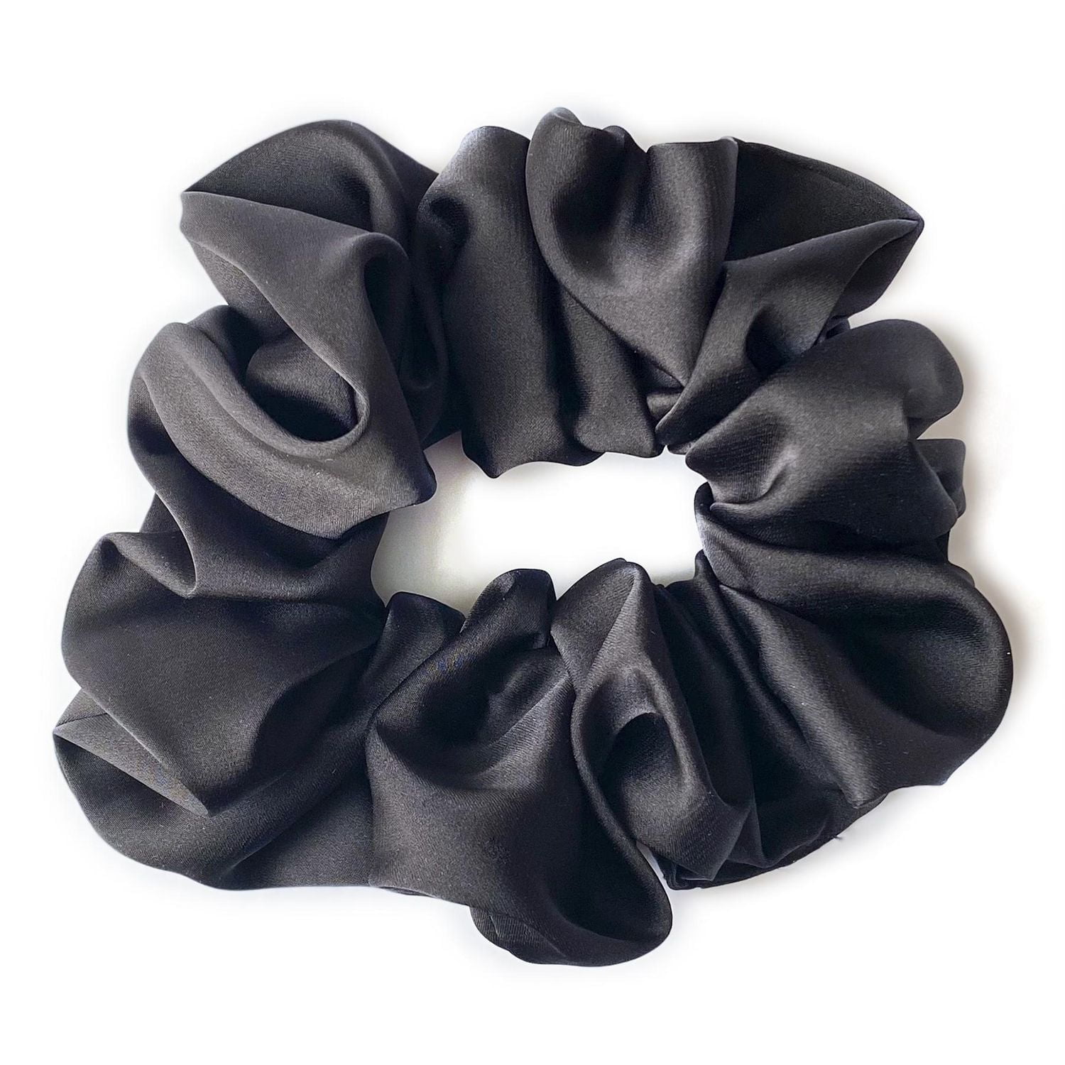 Scunci Oversized Black Scrunchie, Ultra-Volume Black Scrunchie