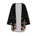 thumbnail image 3 of Cárdigan de manga larga para mujer, estampado informal, blusa con bolsillo, cárdigan, abrigo para mujer, 3 of 4