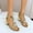 Gold, variant on AXXD Women Gold Sandals New Summer Rhinestone Shoes Thick Heel Open Toe Sandals