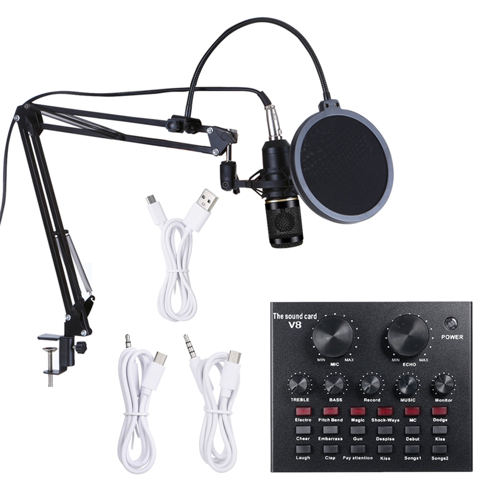 OWSOO Multifunctional Live Sound & BM800 Suspension Microphone Kit