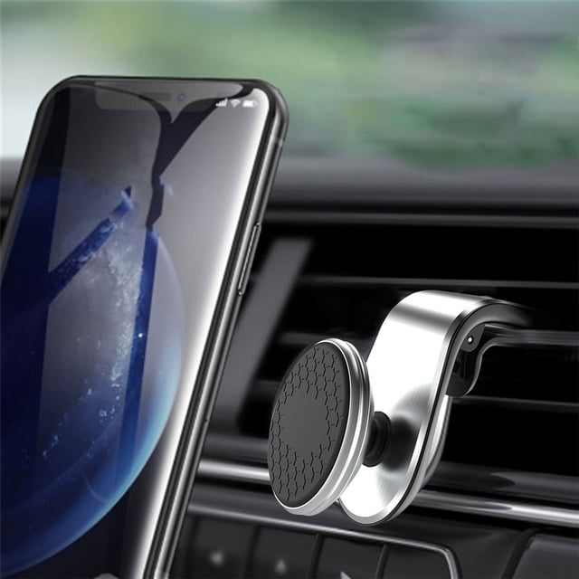 LSLJS Magnetic Car Mount, Universal Stick On Mount Dashboard Magnetic Phone Holder for Car, for Cell Phones and Small Tablets, Strong Phone Mount for Car, Car Accessories