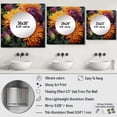 thumbnail image 4 of Designart "Orange Purple Mums In Bloom Bold Blossoms" Floral Square Mirror For Wall Decor - Large Orange Square Mirror Printed Wall Decor - Traditional Square Living Room Mirror, 4 of 5